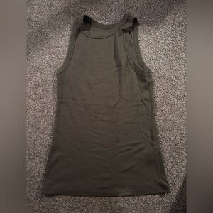 Olive Green Sleeveless Women's Top